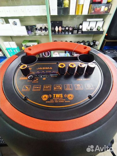 Bluetooth Колонка Jasma с беспроводным микрофоном