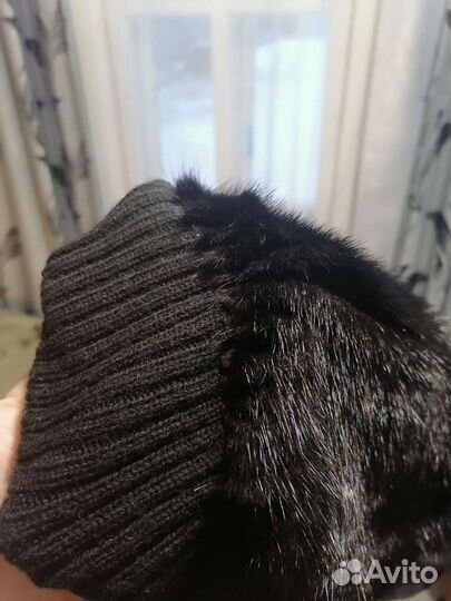 Шапка норковая новая женская