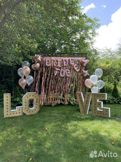 Декор светящиеся буквы