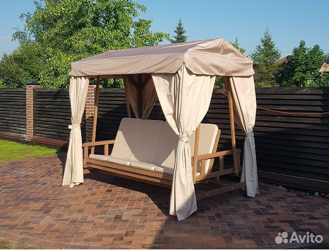 Качели из массива De madera de pino