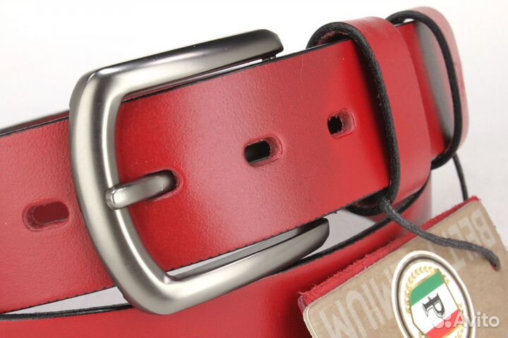 Мужской кожаный ремень 40 мм