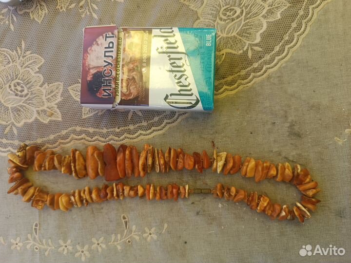 Бусы янтарь СССР