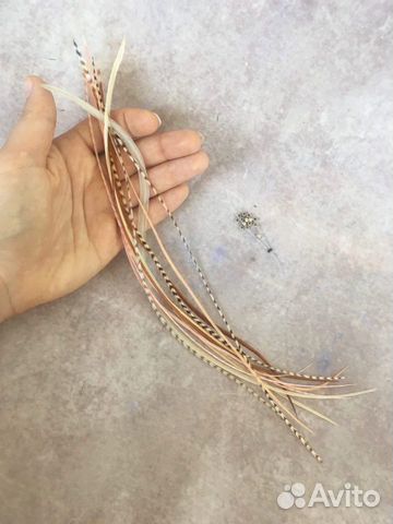 Набор перьев гризли для наращивания