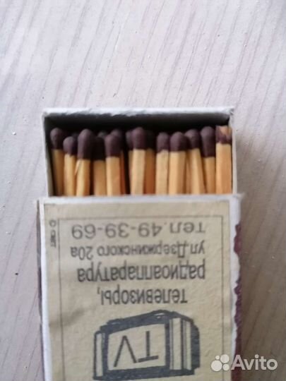 Спички СССР в деревянном коробке 1985г