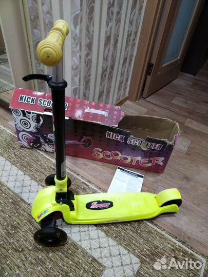 Самокат детский трехколесный бу