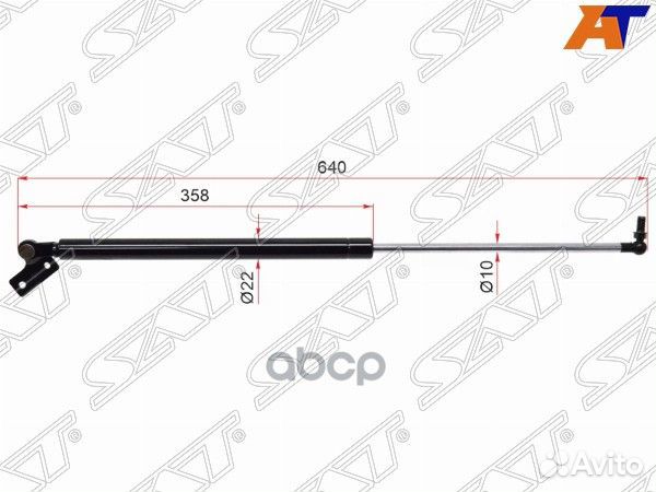 Амортизатор крышки багажника mazda 626 87-97 RH