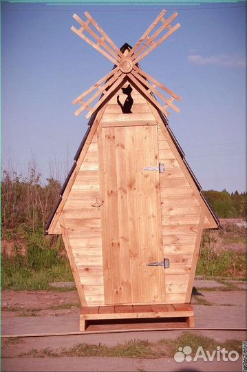 Дачный туалет с дельфином ZAD