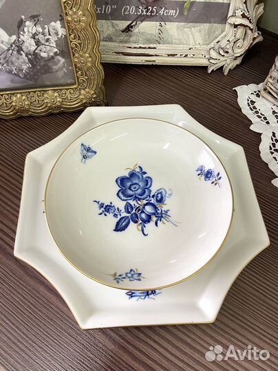 Тарелки немецкой мануфактуры Meissen