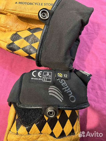 Перчатки кожаные, мотоциклетные