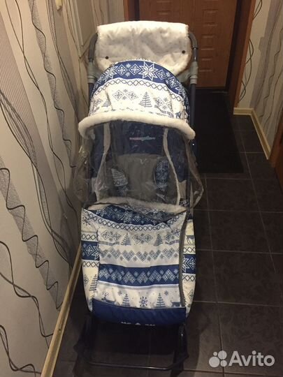 Детские санки коляска