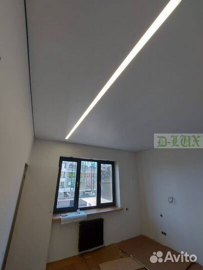 Натяжные потолки глянцевые