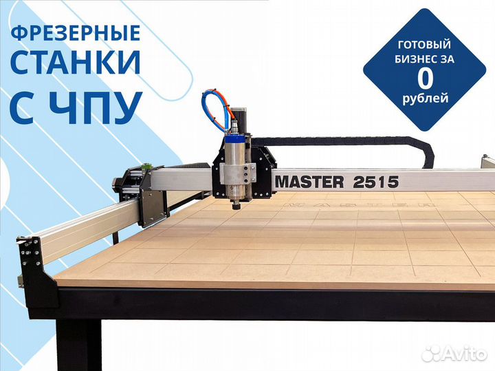 Фрезерный станок с чпу Master 2500х1500