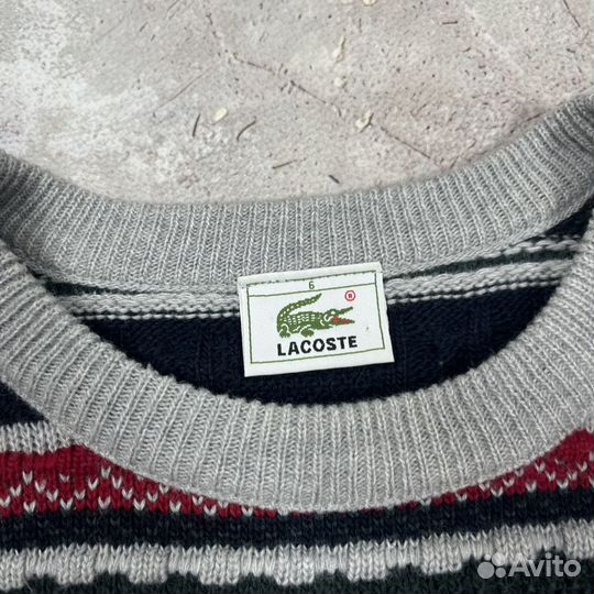 Свитер Lacoste Vintage Knit Sweater 1990s Coogi