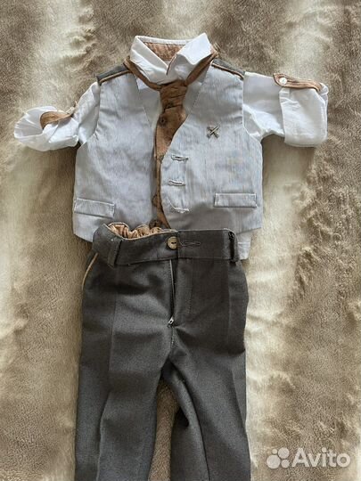 Детский Костюм тройка на мальчика 68 р-р