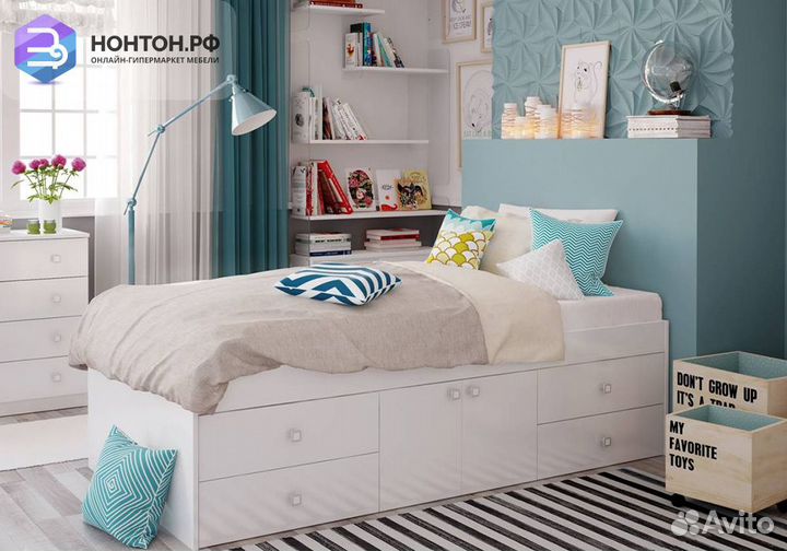 Кровать детская Polini kids Simple 3100 Н с 4 ящик