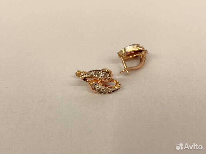 Золотые Серьги 4.6 гр. Au585