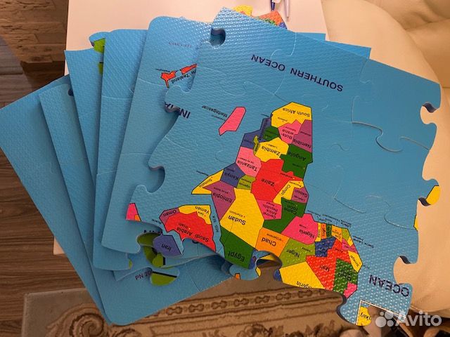 Мягкий Коврик-Пазл новый год