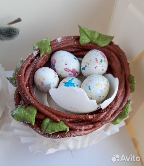 Подарок из зефира на Пасху