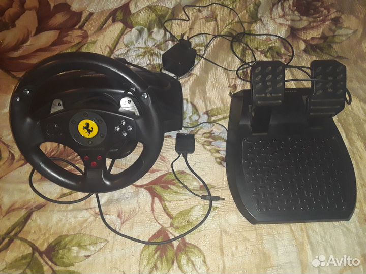 Игровой руль с педалями для пк