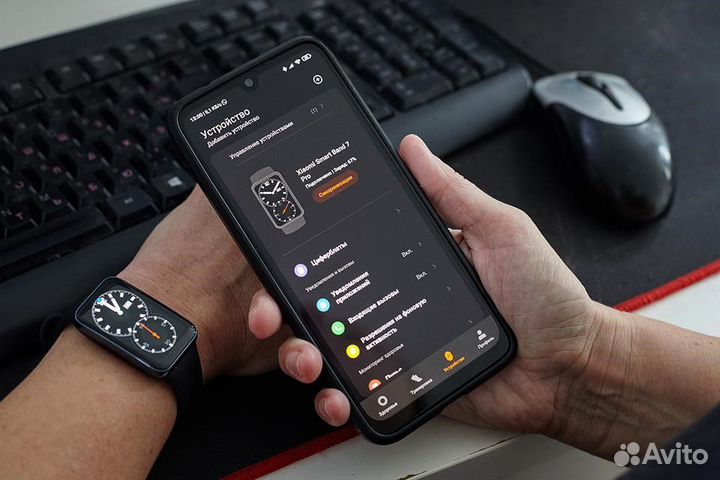 Умные часы Xiaomi Smart Band 7 Pro чёрный новые
