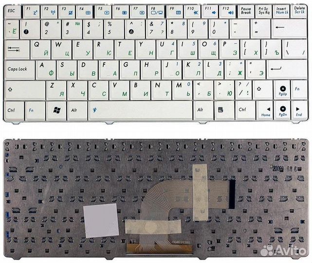 Клавиатура Asus Eee PC 1101 белая