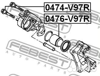 Поршень суппорта тормозного заднего