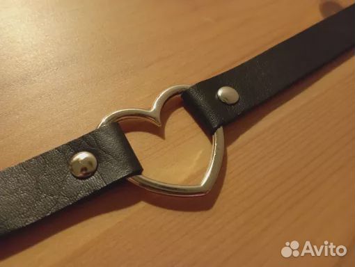 Чокер кожаный