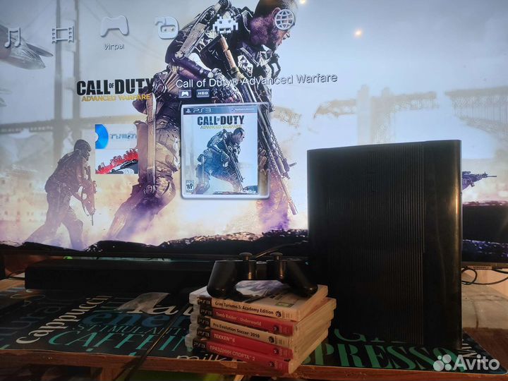 Ps3 slim 500gb с играми к ней