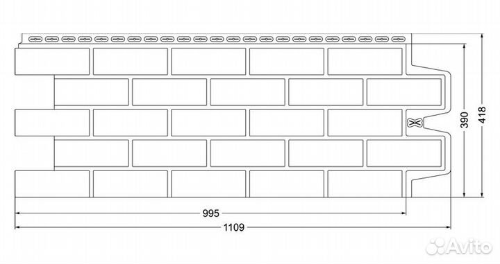Фасадные панели Grand Line Кирпич Состаренный classic Графит