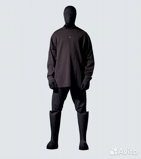 Yeezy x gap balenciaga long sleeve black t-shirt