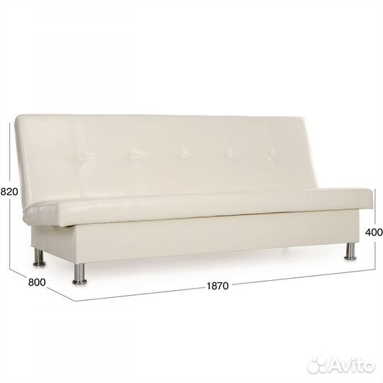 Диван-кровать прямой Beneli бомонд для гостиной бе