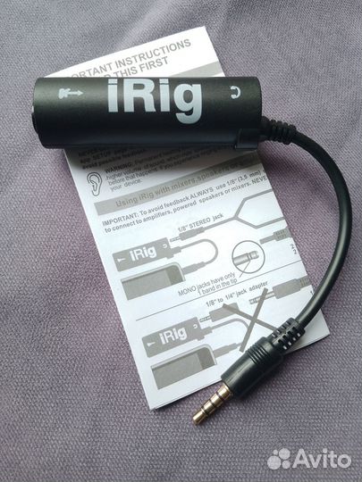 Адаптер iRig для подключения гитары к iPhone/iPad
