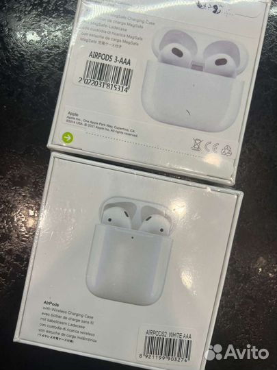 Беспроводные наушники apple airpods