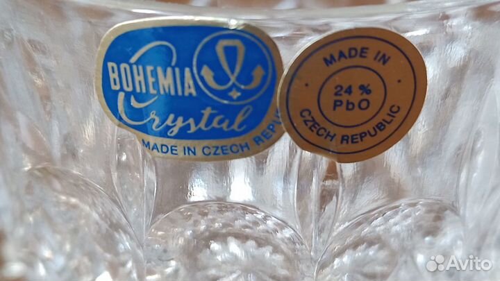 Чашки хрусталь Богемия Чехия