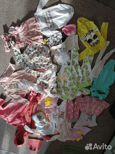 Пакет вещей на девочку р-р 62-68