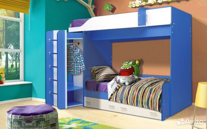 Детская двухъярусная кровать