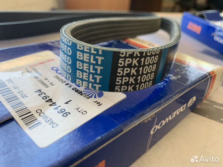 Ремень генератора (с гур) nexia/lanos(96144934)