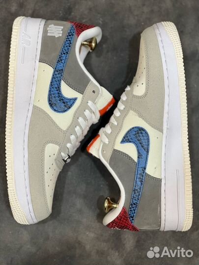 Nike air force 1 серые син разм. 45