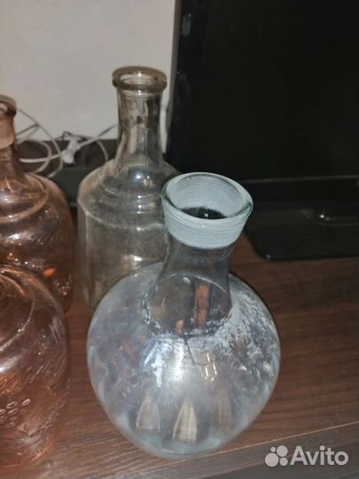 Штофы и графины СССР цветное стекло