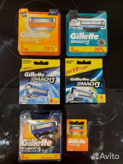 Оригинальные лезвия для бритья Gillette