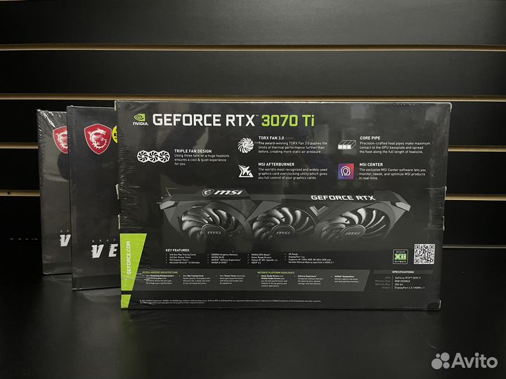 Новые Видеокарты RTX 3070 Ti MSI Ventus 3x 8GB