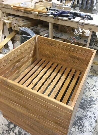 Кашпо для цветов, ящики цветов, горшки из дерева