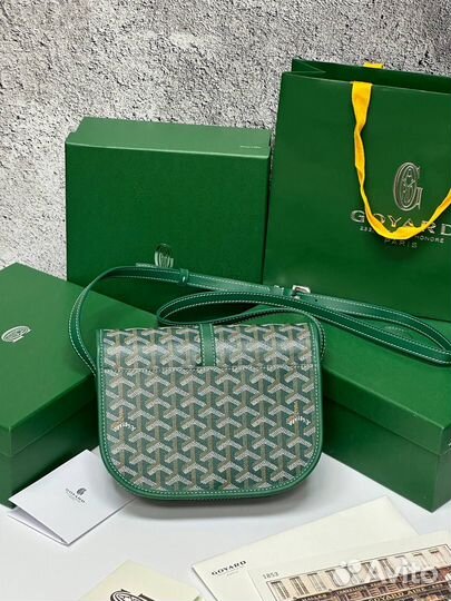 Сумка женская через плечо Goyard Зеленая