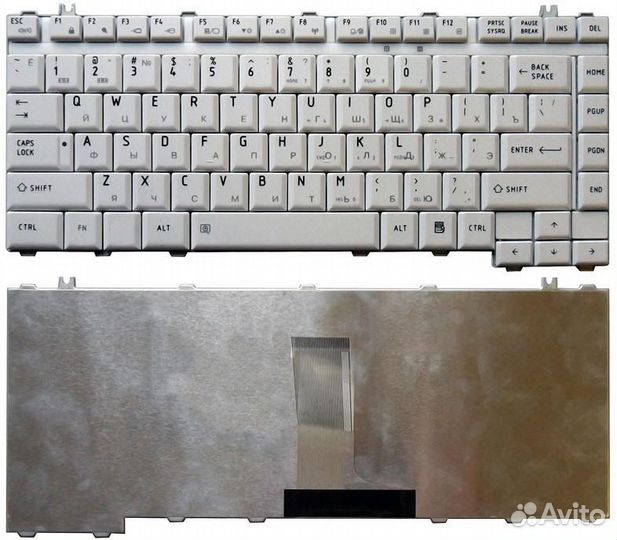Клавиатура Toshiba Satellite A200 A205 A210 белая