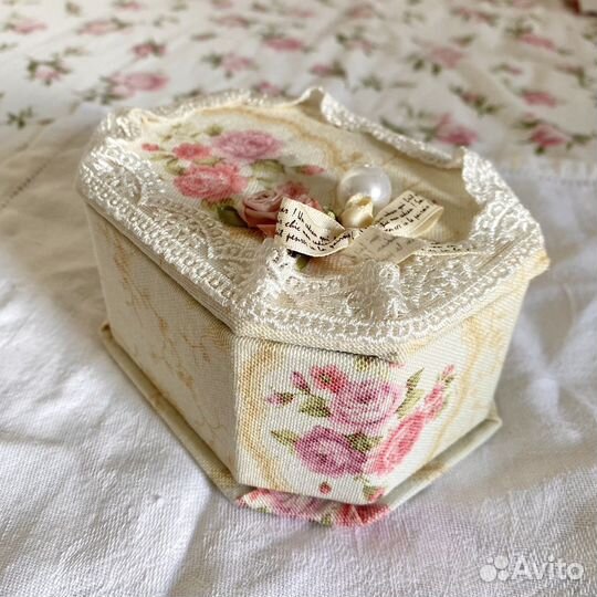 Шкатулка ручной работы С Цветами