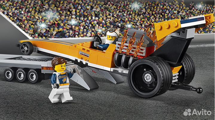 Конструктор 10650 Грузовик для перевозки драгстера