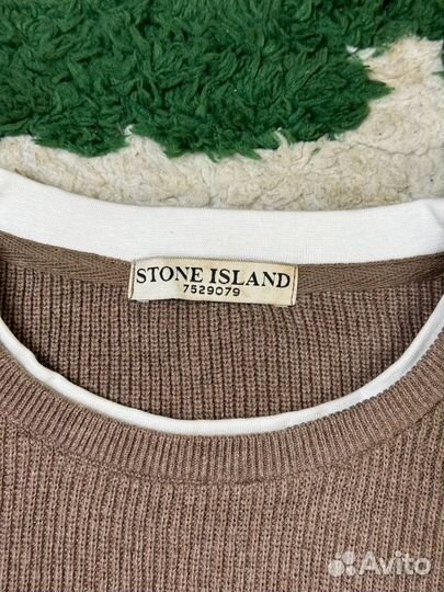 Винтажный Свитер stone island Оригинал