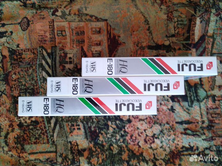 Видеокассеты новые Fuji E-180 HQ Beridox VHS