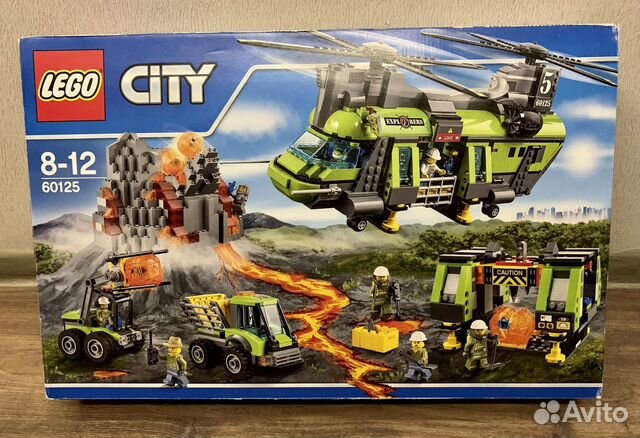 Lego City 60125 Тяжёлый вертолёт вулканологов