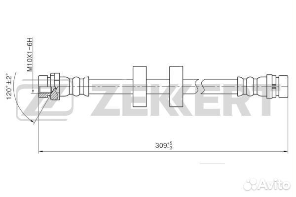 Шланг тормозной задний Ford Mondeo